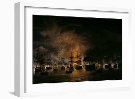 The Bombardment of Algiers, 1819-Thomas Luny-Framed Giclee Print