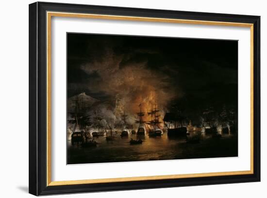 The Bombardment of Algiers, 1819-Thomas Luny-Framed Giclee Print