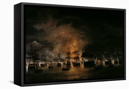 The Bombardment of Algiers, 1819-Thomas Luny-Framed Premier Image Canvas