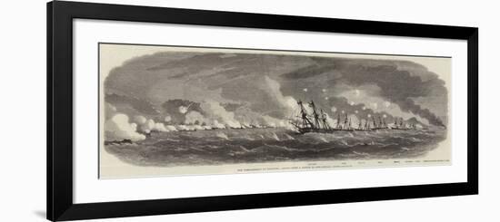 The Bombardment of Kagosima, Japan-Edwin Weedon-Framed Giclee Print