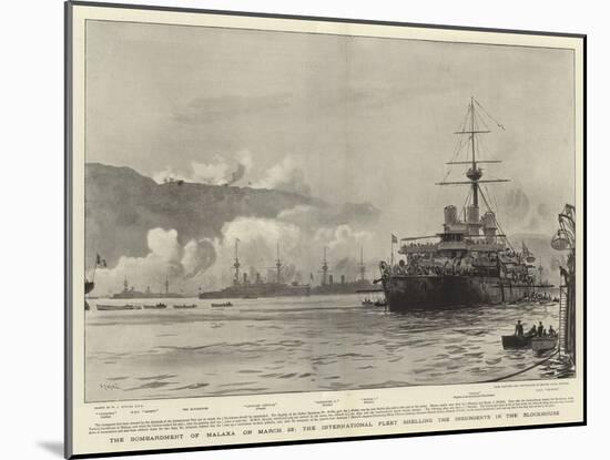 The Bombardment of Malaxa on 23 March-William Lionel Wyllie-Mounted Giclee Print