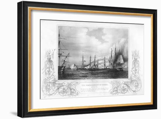 The Bombardment of Odessa, Ukraine, During the Crimean War, 1854-George Greatbatch-Framed Giclee Print