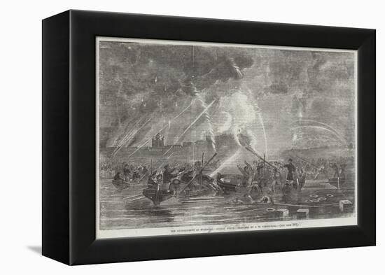 The Bombardment of Sveaborg, Rocket Boats-John Wilson Carmichael-Framed Premier Image Canvas
