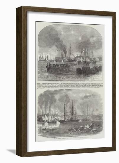 The Bombardment of Sveaborg-John Wilson Carmichael-Framed Giclee Print