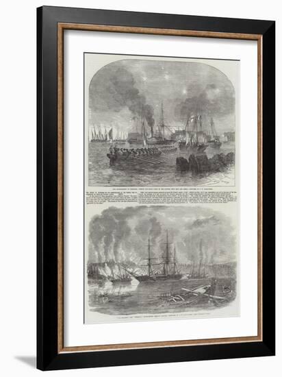 The Bombardment of Sveaborg-John Wilson Carmichael-Framed Giclee Print