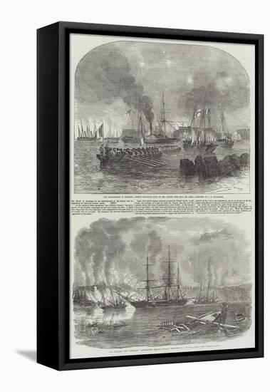 The Bombardment of Sveaborg-John Wilson Carmichael-Framed Premier Image Canvas