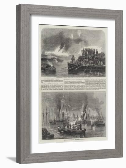 The Bombardment of Sveaborg-John Wilson Carmichael-Framed Giclee Print