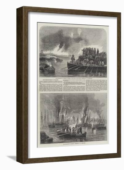 The Bombardment of Sveaborg-John Wilson Carmichael-Framed Giclee Print