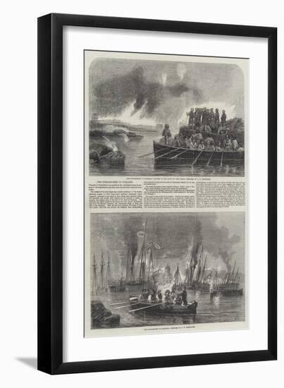 The Bombardment of Sveaborg-John Wilson Carmichael-Framed Giclee Print