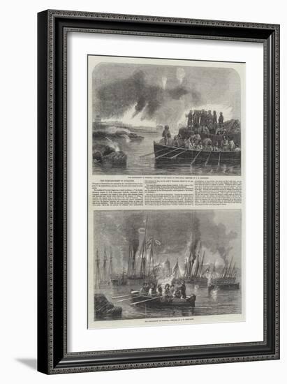 The Bombardment of Sveaborg-John Wilson Carmichael-Framed Giclee Print