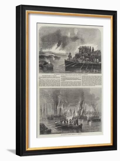 The Bombardment of Sveaborg-John Wilson Carmichael-Framed Giclee Print