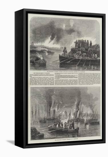 The Bombardment of Sveaborg-John Wilson Carmichael-Framed Premier Image Canvas