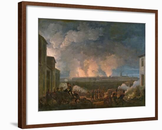 The Bombardment of Vienna by the French Army, 11th May 1809-Baron Louis Albert Bacler D'albe-Framed Giclee Print