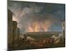The Bombardment of Vienna by the French Army, 11th May 1809-Baron Louis Albert Bacler D'albe-Mounted Giclee Print