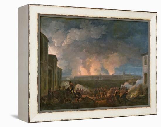 The Bombardment of Vienna by the French Army, 11th May 1809-Baron Louis Albert Bacler D'albe-Framed Premier Image Canvas