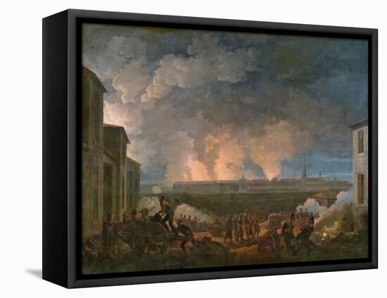 The Bombardment of Vienna by the French Army, 11th May 1809-Baron Louis Albert Bacler D'albe-Framed Premier Image Canvas