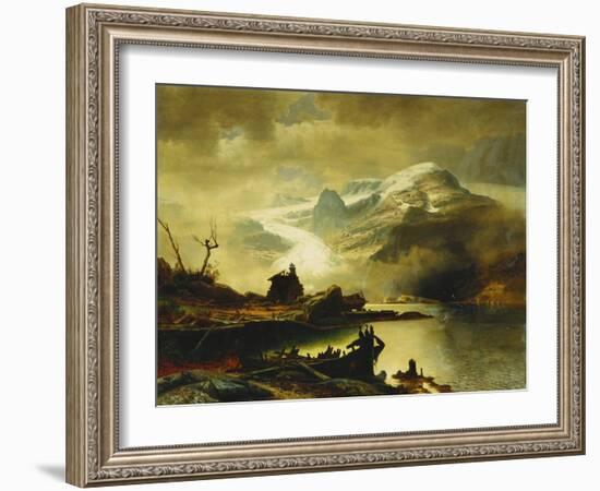 The Bondhus Glacier in Sunnhordland-Erik Bodom-Framed Giclee Print