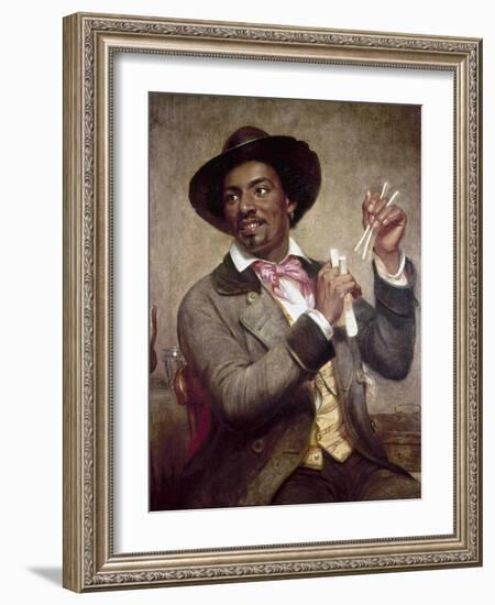 The Bone Player, 1856-William Sidney Mount-Framed Giclee Print