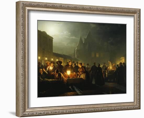 The Book Fair, 1852-Petrus van Schendel-Framed Giclee Print