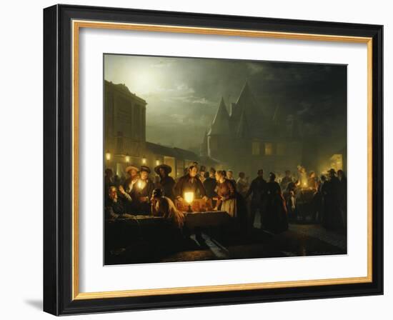 The Book Fair, 1852-Petrus van Schendel-Framed Giclee Print