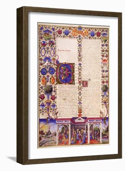 The Book of Ecclesiastes, from Volume I of Bible of Borso D'Este-null-Framed Giclee Print