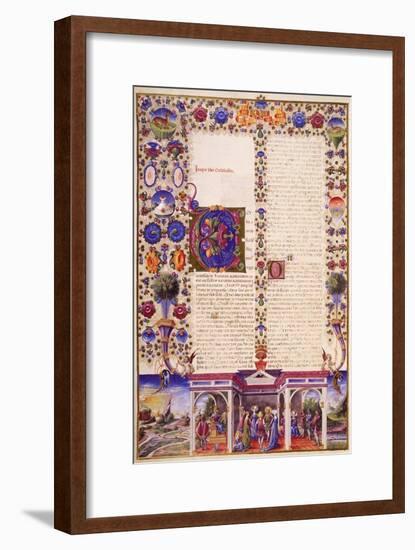 The Book of Ecclesiastes, from Volume I of Bible of Borso D'Este-null-Framed Giclee Print