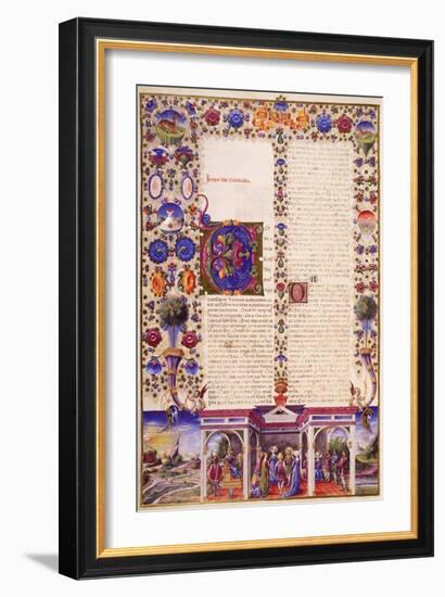 The Book of Ecclesiastes, from Volume I of Bible of Borso D'Este-null-Framed Giclee Print