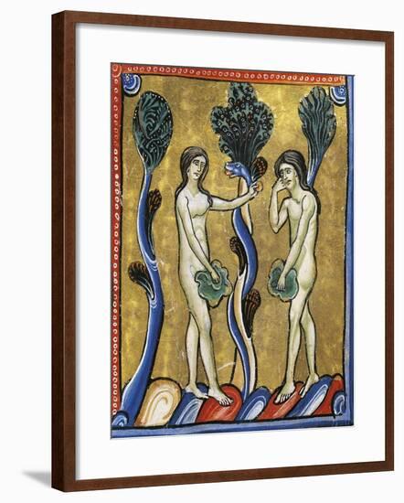 The Book of Genesis: the Original Sin of Adam and Eve-null-Framed Giclee Print