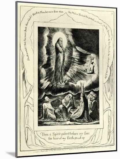 The Book of Job 4:15 & 18-William Blake-Mounted Giclee Print