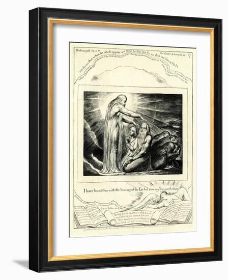 The Book of Job 42:5-William Blake-Framed Giclee Print