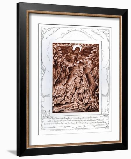 The Book of Job illustrations by William Blake-William Blake-Framed Giclee Print