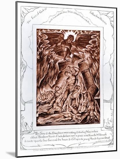 The Book of Job illustrations by William Blake-William Blake-Mounted Giclee Print