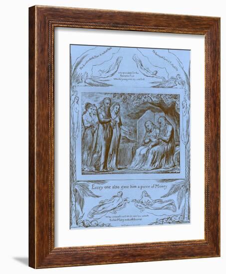 The Book of Job illustrations by William Blake-William Blake-Framed Giclee Print