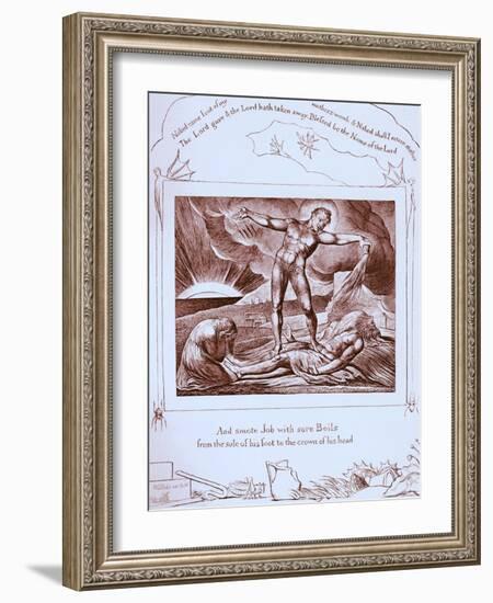 The Book of Job illustrations by William Blake-William Blake-Framed Giclee Print