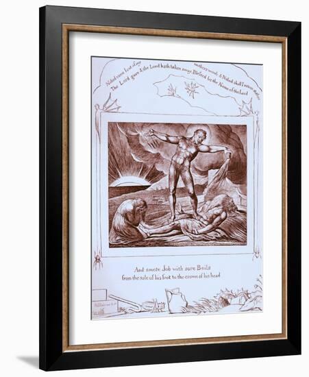 The Book of Job illustrations by William Blake-William Blake-Framed Giclee Print