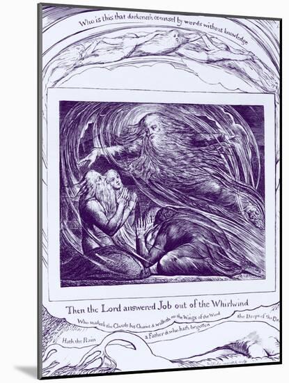 The Book of Job illustrations by William Blake-William Blake-Mounted Giclee Print