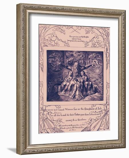 The Book of Job illustrations by William Blake-William Blake-Framed Giclee Print