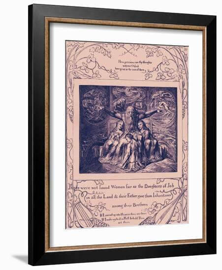 The Book of Job illustrations by William Blake-William Blake-Framed Giclee Print