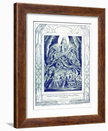 The Book of Job illustrations by William Blake-William Blake-Framed Giclee Print