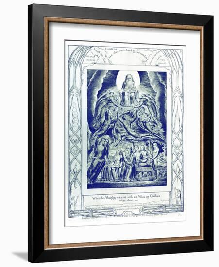 The Book of Job illustrations by William Blake-William Blake-Framed Giclee Print