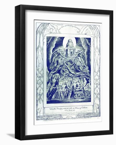 The Book of Job illustrations by William Blake-William Blake-Framed Giclee Print