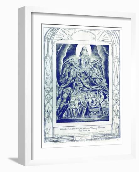 The Book of Job illustrations by William Blake-William Blake-Framed Giclee Print