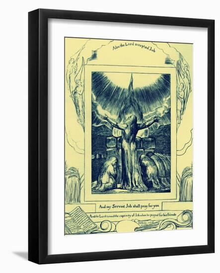 The Book of Job illustrations by William Blake-William Blake-Framed Giclee Print