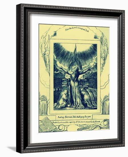 The Book of Job illustrations by William Blake-William Blake-Framed Giclee Print