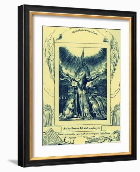 The Book of Job illustrations by William Blake-William Blake-Framed Giclee Print