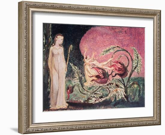 The Book of Thel: Title Page, 1794-William Blake-Framed Giclee Print