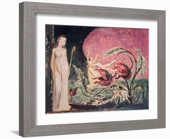 The Book of Thel: Title Page, 1794-William Blake-Framed Giclee Print