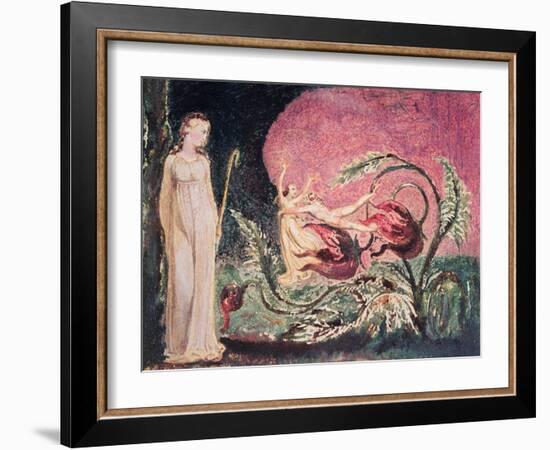 The Book of Thel: Title Page, 1794-William Blake-Framed Giclee Print