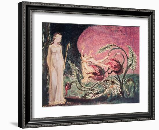 The Book of Thel: Title Page, 1794-William Blake-Framed Giclee Print