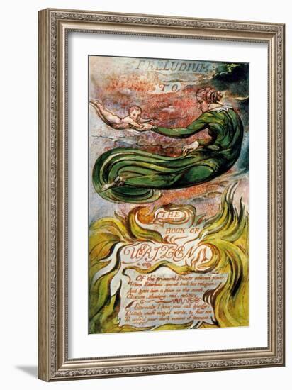 The Book of Urizen, Plate 2, 1794-William Blake-Framed Giclee Print